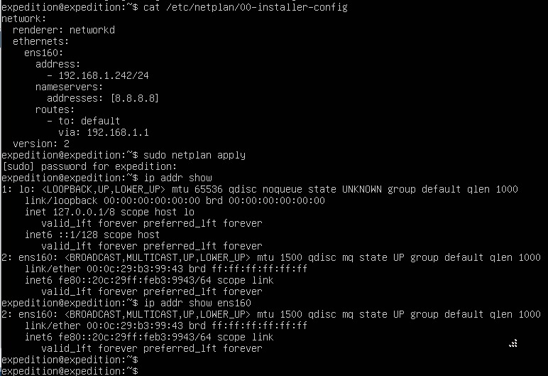 How to enable and configure Static IP for the